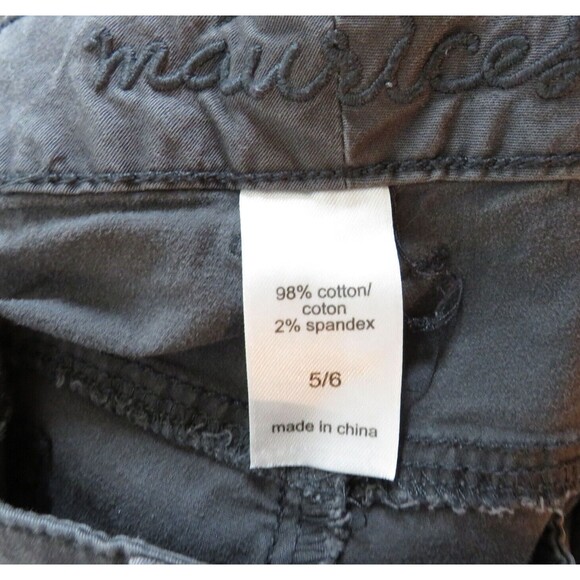 Maurices Gray Convertible Leg Cotton Blend Cargo Pants Size 5-6 - Picture 9 of 9